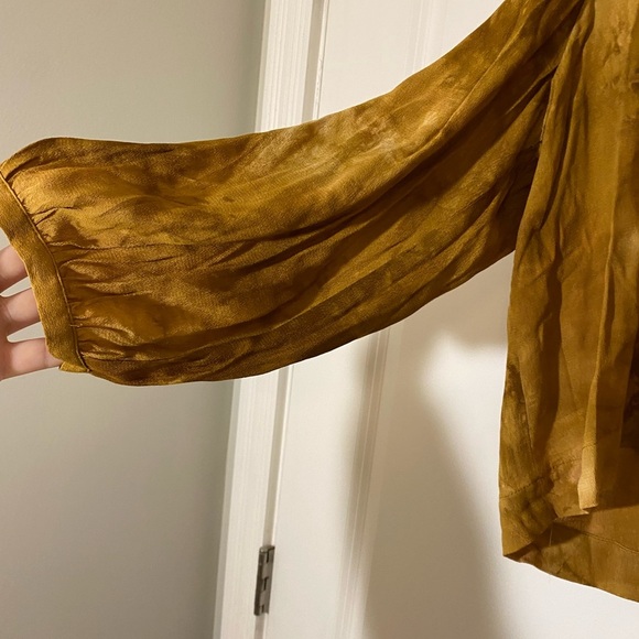 Madewell‎ Tie-Dye Ruffle-Shoulder Top NWT - Picture 4 of 7